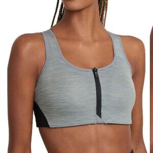 NIKE DRI-FIT SHAPE HIGH-SUPPORT PADDED ZIP-FRONT SPORTS BRA Running Sporty Sz S